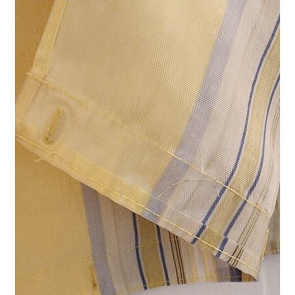 SHOWER CURTAIN-Yellow-Blue-Cushion or Pillow Material-78"x72" - Picture 4 of 7